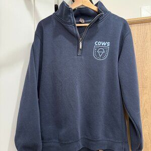Rare COWS Canada Quarter Zip Pullover – Navy Blue, Size M